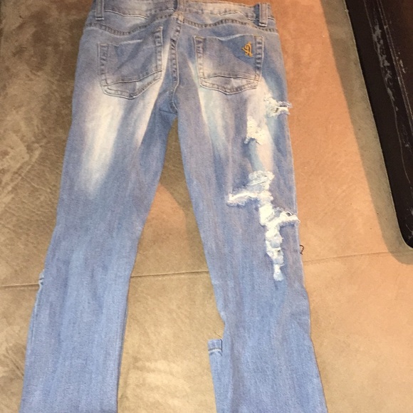 Blue stretch jeans - Picture 2 of 2